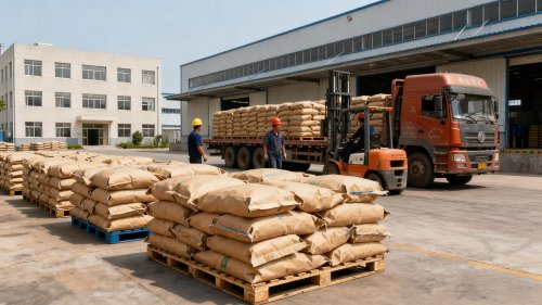 淄博聚隆高分子吸水树脂装车出厂