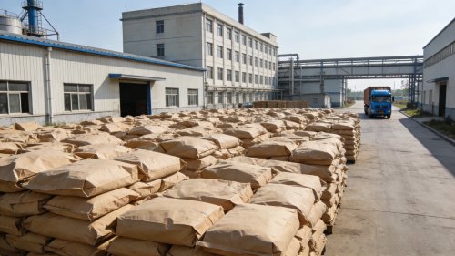 河南吸水树脂仓库整齐堆放