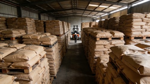 工厂厂区高分子吸水树脂产品装车