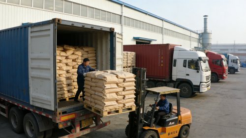 江西高吸水树脂厂产品装车现场