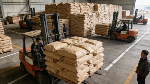 SAP吸水树脂工厂装车现场