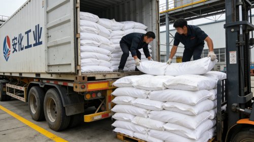 SAP高分子吸水树脂袋装产品装车运输