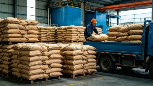 超细吸水性树脂聚丙烯酸系超细粉工厂厂区装车发货粒径200目300目