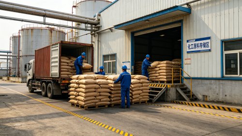 SAP吸水树脂造纸助留剂阳离子型产品厂区装车实拍